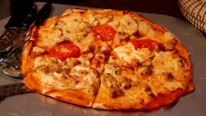 Fotka uživatele Jarda k receptu Pizza s kuřecím masem a mozzarelou